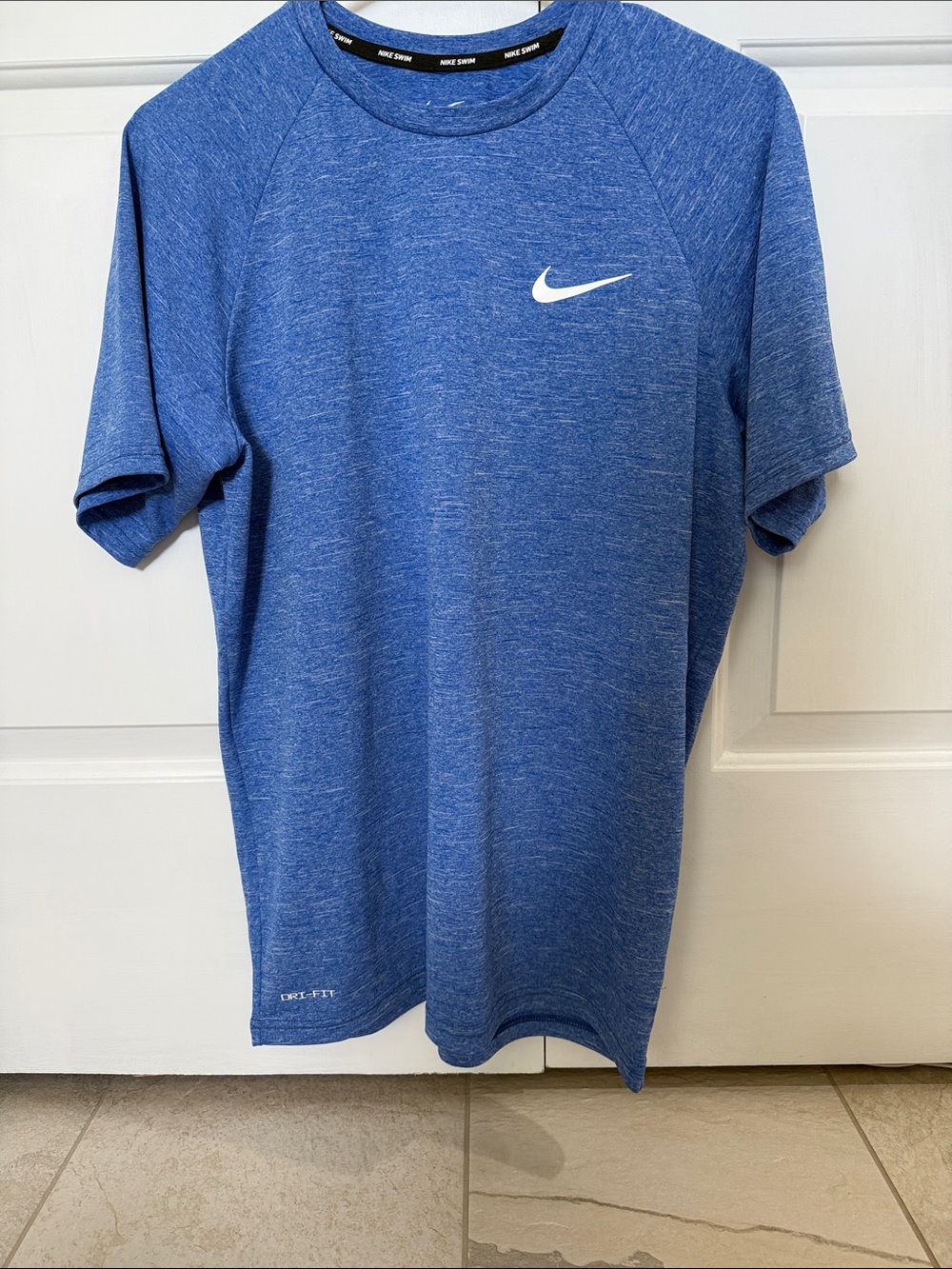 Nike Heather Blue Dri-FIT Short Sleeve Swim Tee
